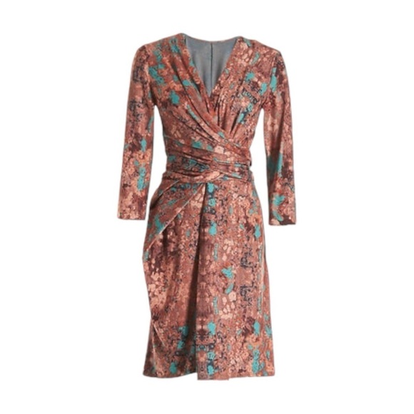 COSTELLO TAGLIAPIETRA • Spongy Floral Wrap Dress - Picture 2 of 14